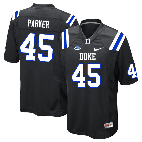 Duke Blue Devils #45 Austin Parker College Football Jerseys Sale-Black